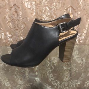 Old navy black leather booties!